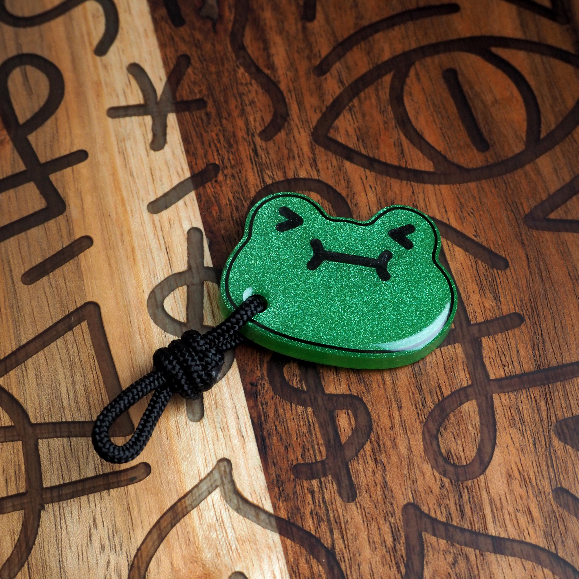 Green Cheeks Squint Keychain